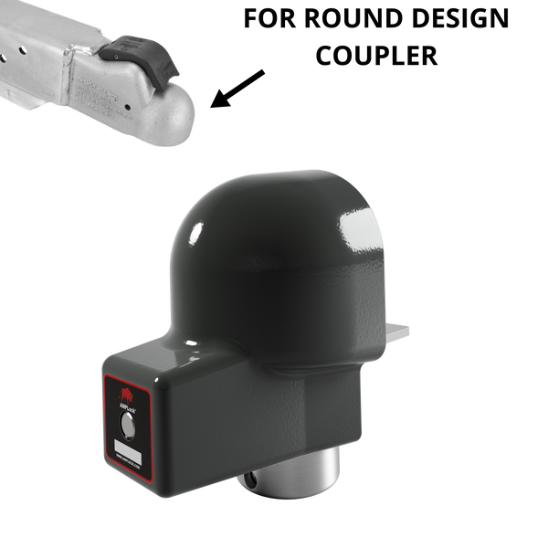 AMPLock no lip ball coupler lock for trailer security