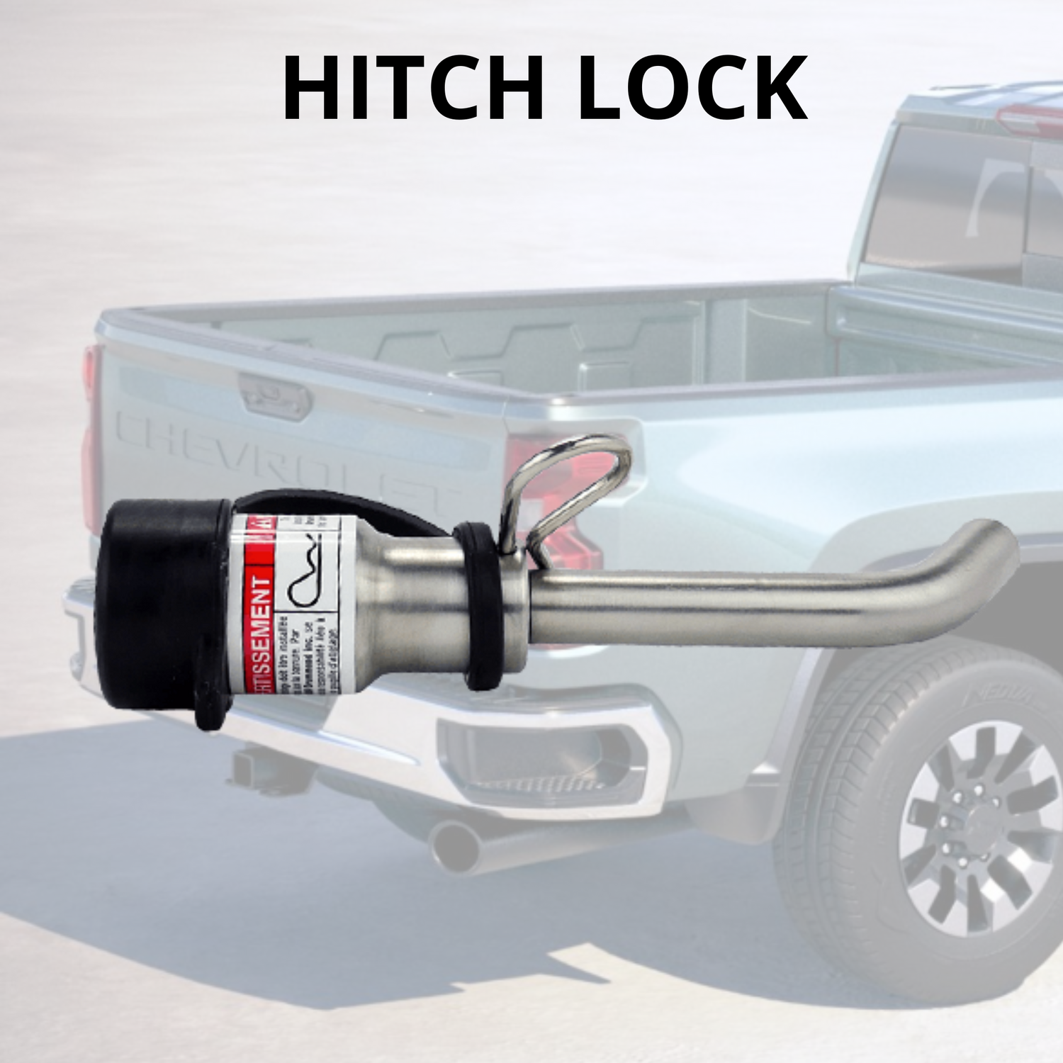 AMPLock trailer hitch lock securing a ball mount in the receiver